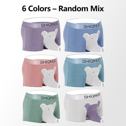 Elephant Boxer Briefs for Men Funny Modal 3D Trunk Pouch